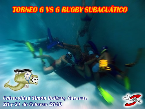 6vs6rugbysub Invitacional 6 vs 6 de Rugby Subacuático en Caracas, Venezuela