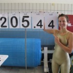 Ilaria Bonin (Italia) Nuevo Récord Mundial CMAS Apnea Dinámica con Aletas Femenino 205,44 metros