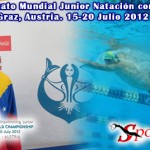 Venezolano Aziz Figarella en el podio del Campeonato Mundial Junior de Natación con Aletas 2012