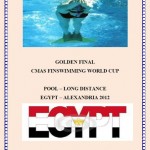 Resultados Golden Final Natación con Aletas CMAS 2012 - Egipto