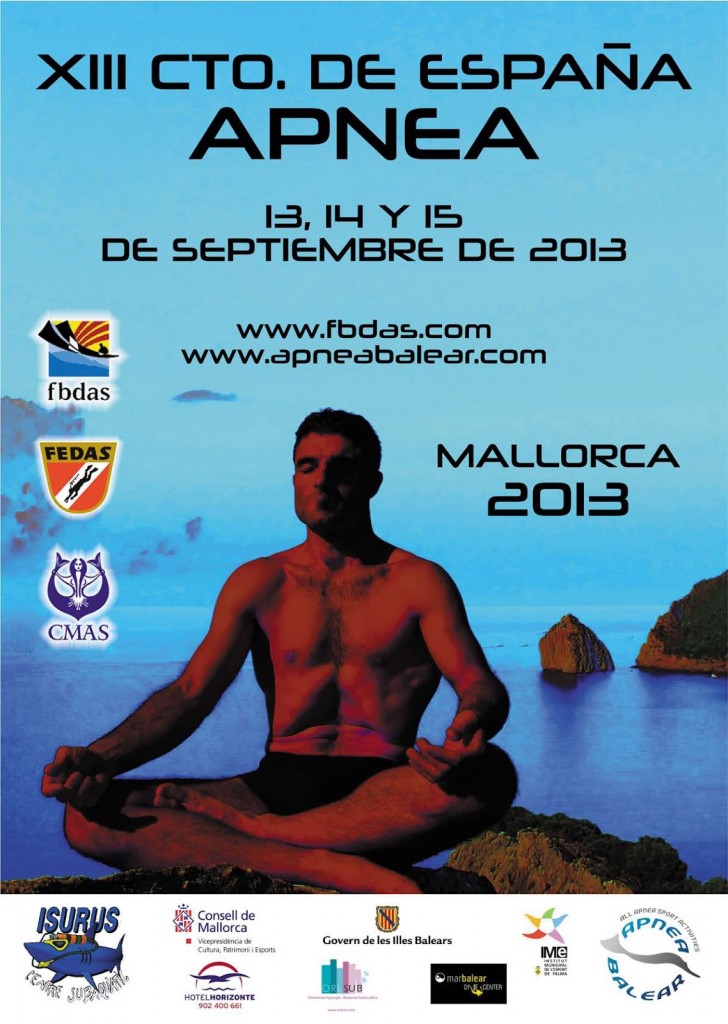 poster apnea mallorca 2013