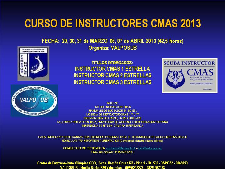 Curso Instructores CMAS