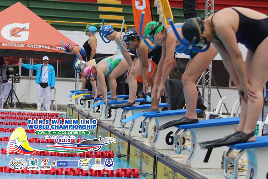 Selección Colombia de Natación con Aletas a pocos días del Campeonato  Mundial en Cali